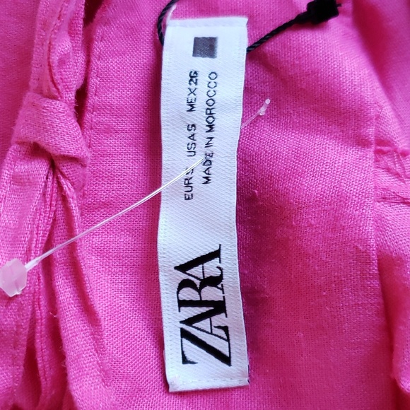 ZARA Linen blend mini dress - Picture 10 of 11